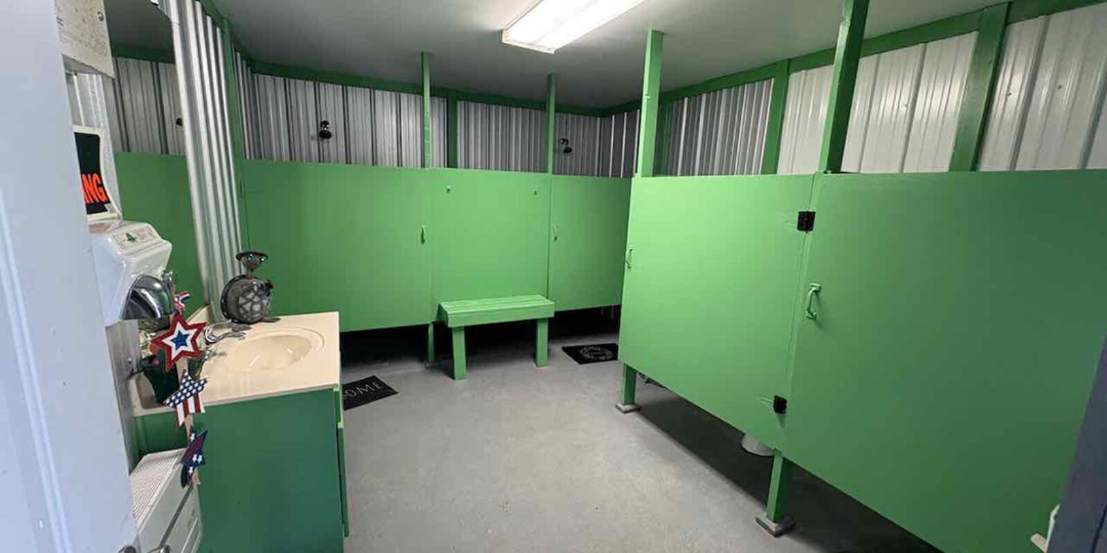 The Men's and Ladie's Showers have been remodeled and always clean.